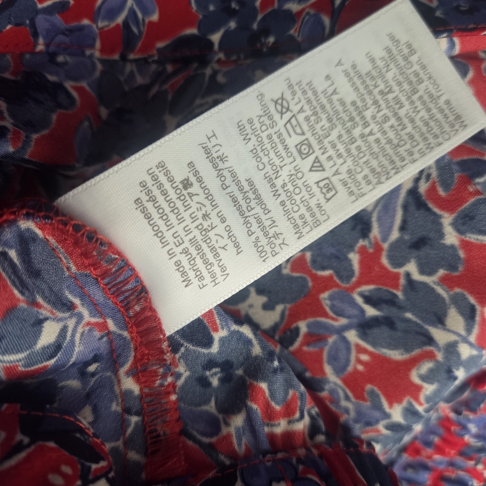 J. Crew Red and Blue Floral Maxi Skirt - Picture 5 of 9